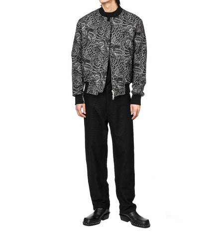 4SDESIGNS X BOMBER CAMELLIA GOBELIN BLACK