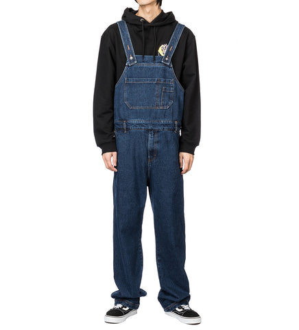 HENRIK VIBSKOV HELIUM DENIM DUNGAREES WASHED INDIGO