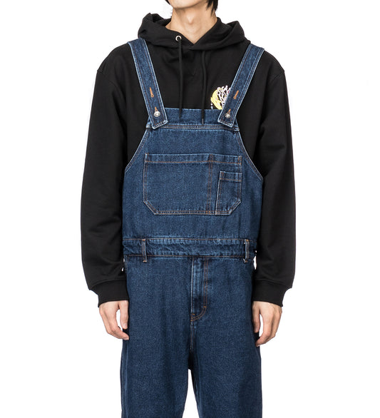 HELIUM DENIM DUNGAREES WASHED INDIGO
