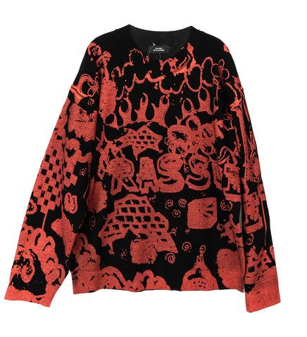 RASSVET SPRAY SWEATER BLACK
