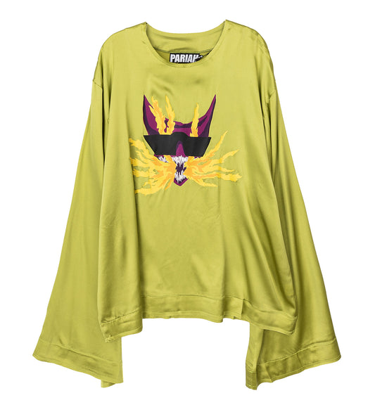 PARIAH DEVIL SHIRT GREEN/PURPLE