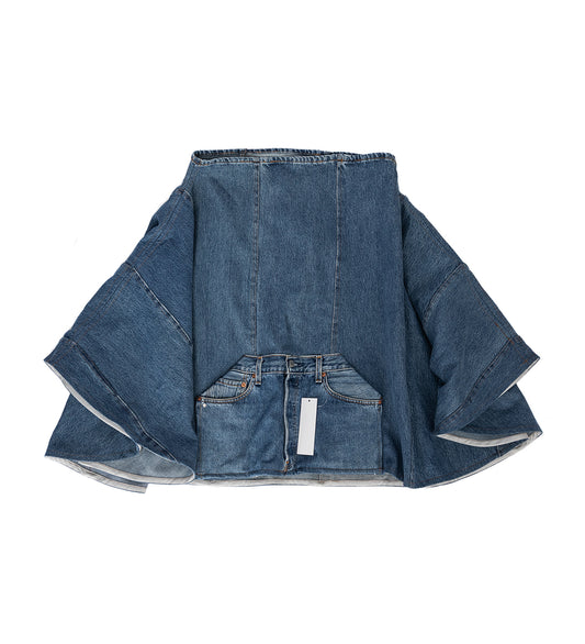 SWEATERPONCHO BLUE