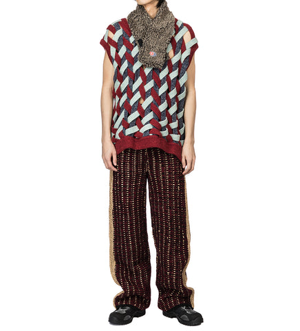 NAMESAKE BASKET WEAVE VEST WEAVED SKY FLAME