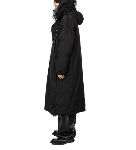 1017 ALYX 9SM NYLON PULLOVER PUFFER COAT BLACK