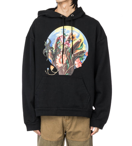 WHO DECIDES WAR ROOTS OF PEACE HOODED PULLOVER COAL