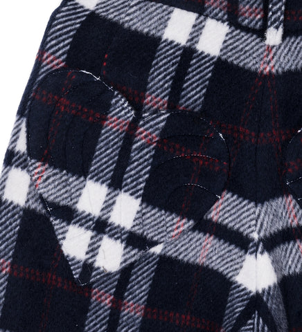 NATASHA ZINKO CHECK WIDE PANTS BLUE/WHITE