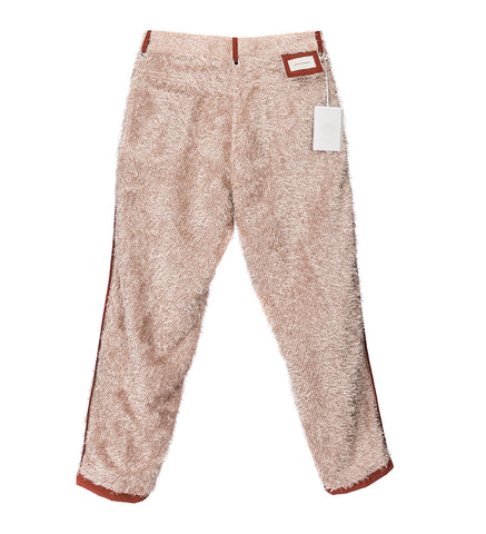 CRAIG GREEN REVERSIBLE FLUFFY TROUSERS RED / PINK