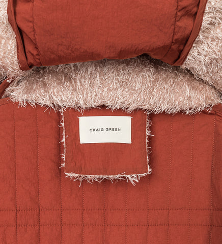 CRAIG GREEN REVERSIBLE FLUFFY WORKER JACKET RED / PINK
