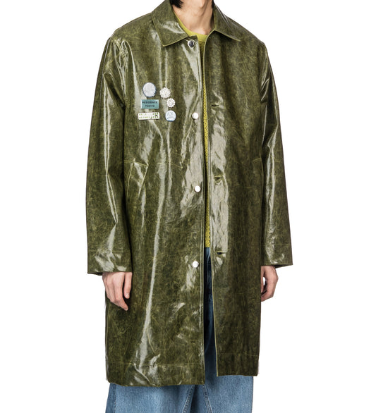 SONG FOR THE MUTE COACH COAT DARK GREEN