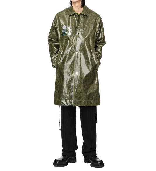 SONG FOR THE MUTE COACH COAT DARK GREEN