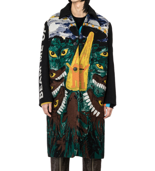 WALTER VAN BEIRENDONCK KHIVA COAT JACQUARD