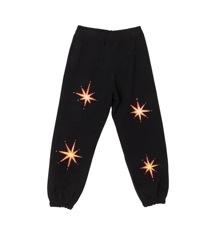 ALLY BO PERENNIALS PRINTED PANTS BLACK