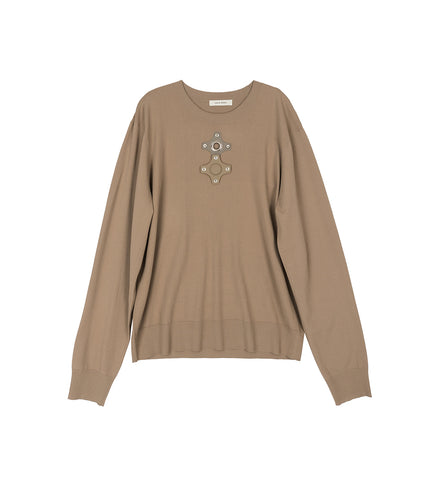 CRAIG GREEN DUST-CAP JUMPER BEIGE