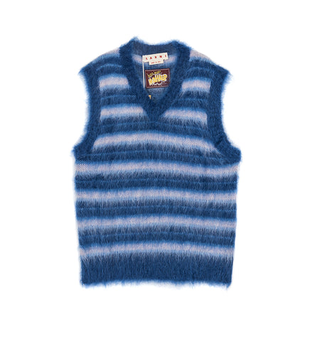 MARNI V-NECK SWEATER MAZARINE BLUE