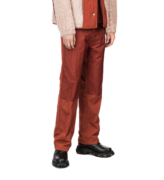 CRAIG GREEN REVERSIBLE FLUFFY TROUSERS RED / PINK