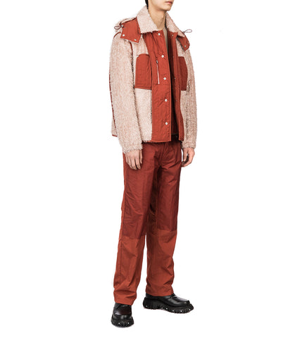 CRAIG GREEN REVERSIBLE FLUFFY WORKER JACKET RED / PINK