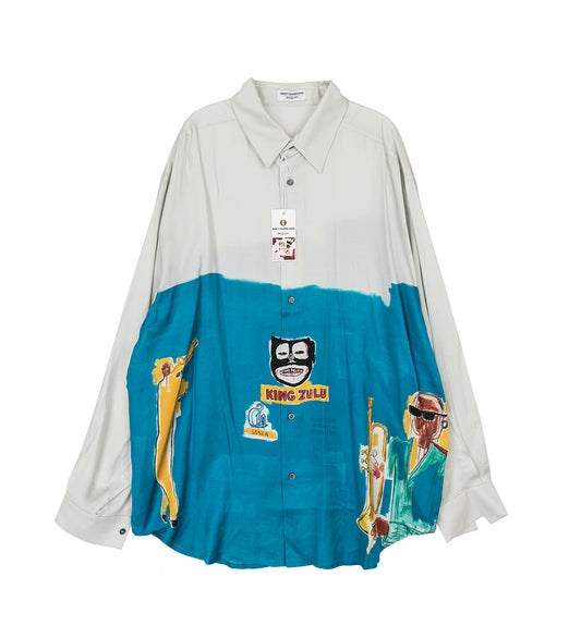 HONEY FUCKING DIJON BASQUIAT SHIRT BLUE