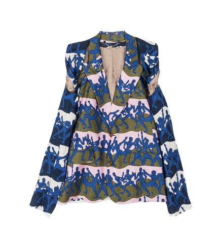 TWISTED SUIT JACKET BLUE RUNNERS