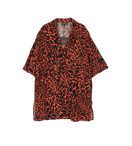 PYJAMA SHIRT PSYCHEDELIC LEOPARD PRINT