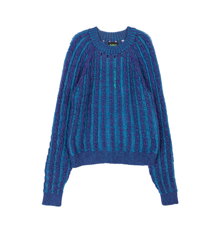 SERENITY CABLE MOHAIR JUMPER NAVY