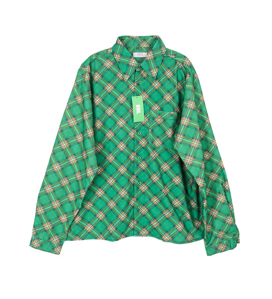 ERL CORDUROY SHIRT GREEN PLAID