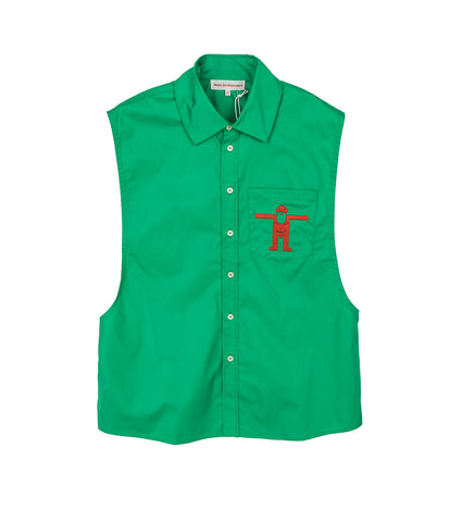 WALTER VAN BEIRENDONCK UFO SHIRT FERN GREEN