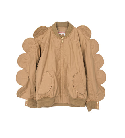 WALTER VAN BEIRENDONCK WINGS OVERSIZED BOMBER TANNIN