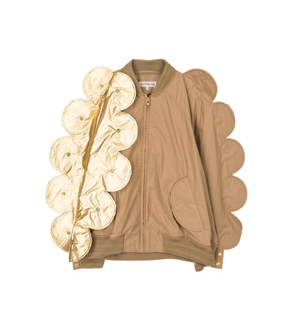WALTER VAN BEIRENDONCK WINGS OVERSIZED BOMBER TANNIN