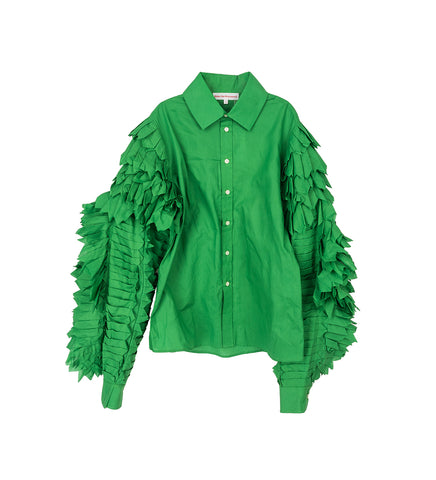 WALTER VAN BEIRENDONCK ICARUS SHIRT FERN GREEN