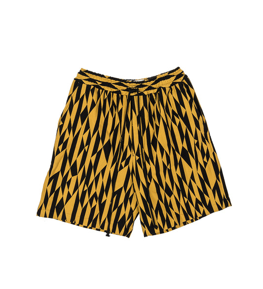 SONG FOR THE MUTE BUMBLEBEE ELASTICATED SHORTS YELLOW/BLACK