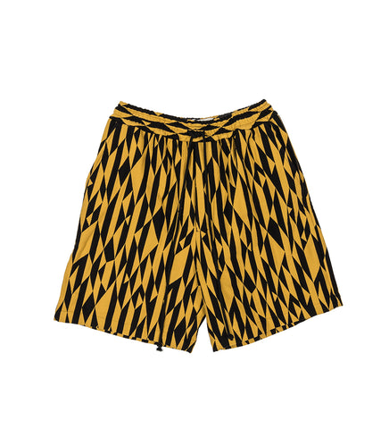 SONG FOR THE MUTE BUMBLEBEE ELASTICATED SHORTS YELLOW/BLACK