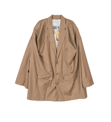 NATASHA ZINKO BOX BLAZER BEIGE