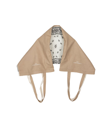 Y/PROJECT SCARF PRINT TOTE BAG CREAM/WHITE
