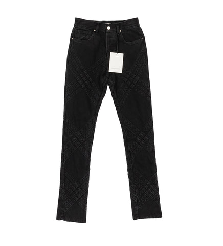 STEFAN COOKE JEANS WITH SEAM DETAILS BLACK