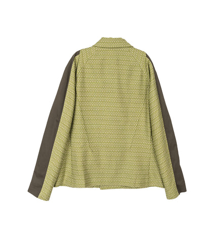 TONKIN CONTRAST JACKET GREENSAND / KHAKI