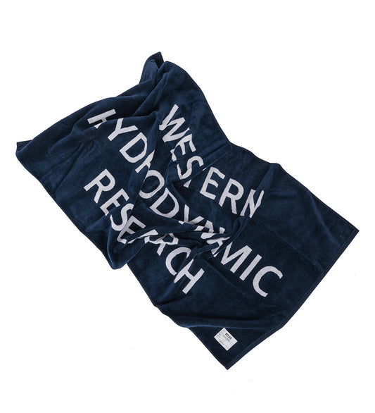 BEACH TOWEL NAVY/WHITE